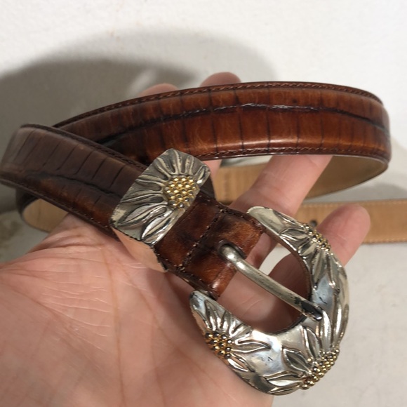 Vintage Arden Leather Co. Italian Croco Calfskin Belt - Picture 3 of 11